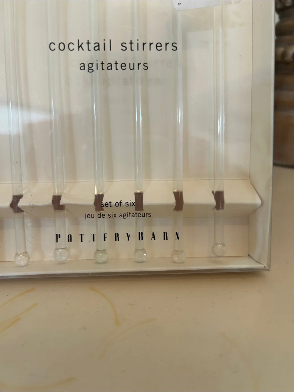 NWOT Pottery Barn Cocktail Stirrers - Set of Six